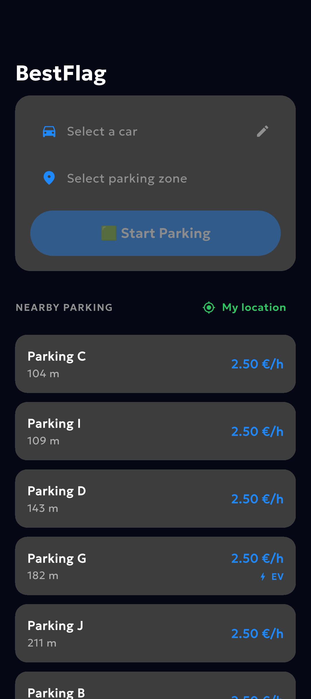 Nearby Parking